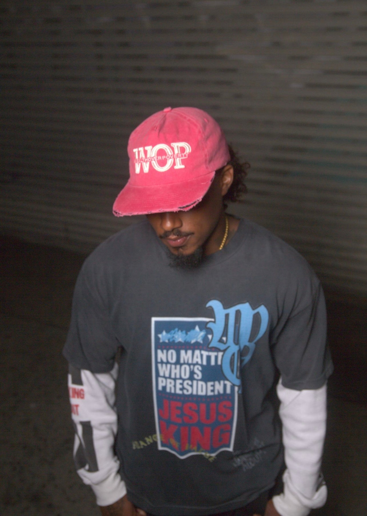 ‘Washed Red’ SnapBack Hat